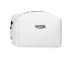 Pepe Jeans Margaret Neceser Blanco 17,5x10,5x9,5 cms Poliéster y PU by Joumma Bags