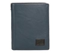 Pepe Jeans Marshal Cartera Vertical con Monedero Azul 8,5x10,5x1 cms Piel