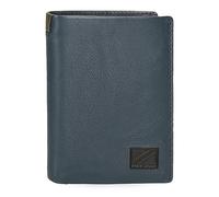 Pepe Jeans Marshal Cartera Vertical con Monedero Azul 8,5x11,5x1 cms Piel