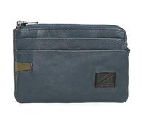 Pepe Jeans Marshal Monedero Azul 11x7x1,5 cms Piel
