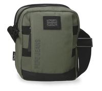 Pepe Jeans Matlock Bandolera Dos Compartimentos Verde 17x22x7,5 cms Piel Sintética y Poliéster by Joumma Bags