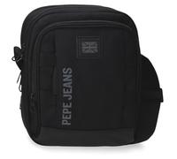 Pepe Jeans Matlock Bandolera Grande Negro 22x27x10 cms Piel Sintética y Poliéster by Joumma Bags
