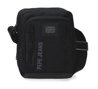 Pepe Jeans Matlock Bandolera Mediana Negro 17x22x8 cms Piel Sintética y Poliéster by Joumma Bags