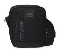 Pepe Jeans Matlock Bandolera Pequeña Negro 15x19,5x6 cms Piel Sintética y Poliéster by Joumma Bags