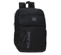 Pepe Jeans Matlock Mochila para Portátil 13,3 Pulgadas Negro 25x37x12 cms Piel Sintética y Poliéster by Joumma Bags