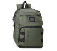 Pepe Jeans Matlock Mochila para Portátil 13,3 Pulgadas Verde 25x37x12 cms Piel Sintética y Poliéster by Joumma Bags