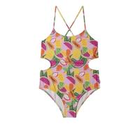 Pepe Jeans Maxi Fruit C.o. Swimsuit Traje de baño, Rosa (Fucsia Profundo), 14 años para Niñas