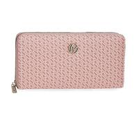 Pepe Jeans Megan Billetero con Tarjetero Rosa 19,5x10x2 cms Piel sintética