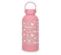 Pepe Jeans MIA Botella de Acero Inoxidable Rosa 6,5x18,5x6,5 cms Acero Inoxidable by Joumma Bags