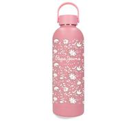 Pepe Jeans MIA Botella de Acero Inoxidable Rosa 7,4x23,5x7,4 cms Acero Inoxidable by Joumma Bags