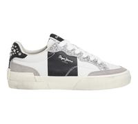 Pepe Jeans Milan Court W - Tenis para Mujer, Color Gris (Gris Plateado), 3 UK, Gris Plata Gris, 3 UK