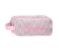 Pepe Jeans Miri Estuche Triple Rosa 22x10x9 cms Poliéster by Joumma Bags by Joumma Bags