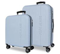 Pepe Jeans Montana Juego de Maletas Azul 55/68 cms Rígido ABS Cierre TSA Integrado 109 L 6,9 kgs Extensible Equipaje de Mano