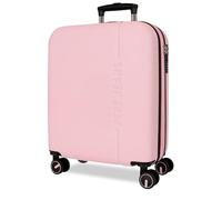 Pepe Jeans Montana Maleta de Cabina Rosa Claro 40x55x20 cm Rígida ABS Cierre TSA Integrado 37L 2,6kg 4 Ruedas Dobles Equipaje de Mano by Joumma Bags