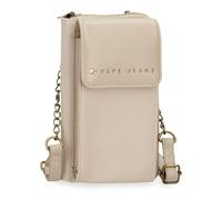 Pepe Jeans Morgan Bandolera Portamóvil Beige 11x20x4 cms Poliéster y PU by Joumma Bags