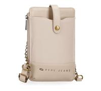 Pepe Jeans Morgan Bandolera Portamóvil Beige 9,5x16,5 cms Poliéster y PU by Joumma Bags