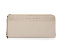 Pepe Jeans Morgan Billetero con tarjetero Beige 19,5x10x2 cms Poliéster y PU by Joumma Bags
