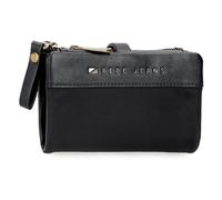 Pepe Jeans Morgan Cartera con Tarjetero Negro 14,5x9x2 cms Poliéster y PU by Joumma Bags