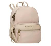 Pepe Jeans Morgan Mochila Casual Beige 20x25,5x10 cms Poliéster con detalles en Piel Sintética 5,1L by Joumma Bags