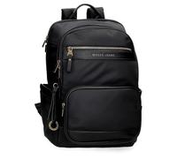 Pepe Jeans Morgan Mochila para Portátil 15,6" Negro 29x41x14 cms Poliéster y PU 12,76L by Joumma Bags