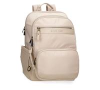 Pepe Jeans Morgan Mochila para Portátil 15,6" Beige 29x41x14 cms Poliéster y PU 12,76L by Joumma Bags
