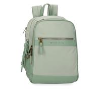 Pepe Jeans Morgan Mochila para Portátil Portátil 13,3 Pulgadas Verde 25x37x10 cms Poliéster Reciclado 9,25L by Joumma Bags