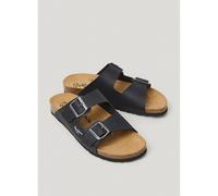 PEPE JEANS Mules de correa doble Bio Double Kansas. Color Negro
