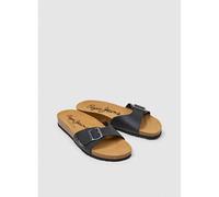 PEPE JEANS Mules de correa simple Bio Single Kansas. Color Negro
