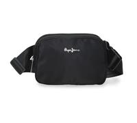 Pepe Jeans Naia Riñonera Negro 19x13x5,5 cms Poliéster y PU by Joumma Bags