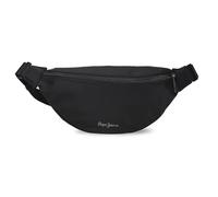 Pepe Jeans Naia Riñonera Plana Negro 31x13x7 cms Poliéster y PU by Joumma Bags