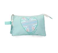 Pepe Jeans Nerea Estuche Triple Azul 22x12x5 cms Poliéster