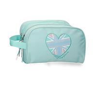 Pepe Jeans Nerea Neceser Dos Compartimentos Adaptable Azul 26x16x12 cms Poliéster