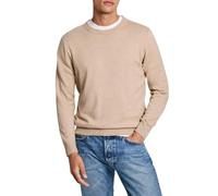 Pepe Jeans New Andre Crew Neck Prendas de Punto, Marrón (Concrete Beige), XXL para Hombre