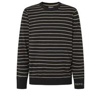 Pepe Jeans New Andre Stripes Prendas de Punto, Gris (Dark Grey Marl), S para Hombre