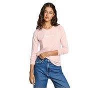Pepe Jeans New Virginia LS N Camiseta, Rosa (Light Pink), XS para Mujer