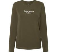 Pepe Jeans New Virginia LS N Camiseta, Verde (Verde Hoja), XS para Mujer
