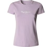 Pepe Jeans Camiseta 'New Virginia' lila / blanco, Talla L