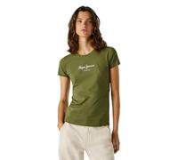 Pepe Jeans New Virginia SS N Camiseta, Verde (Verde Caqui), XL para Mujer