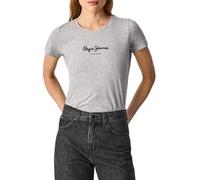 Pepe Jeans New Virginia Ss N, T-Shirt para Mujer, Gris (Grey Marl), XS