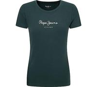 Pepe Jeans New Virginia SS N, T-Shirt para Mujer, Verde (Regent Green), XXS
