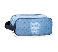 Pepe Jeans Noni Denim Estuche Triple Azul 22x10x9 cms Poliéster by Joumma Bags