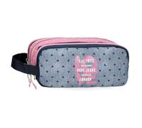 Pepe Jeans Noni Denim Estuche Triple Multicolor 22x10x9 cms Poliéster by Joumma Bags by Joumma Bags