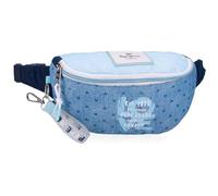Pepe Jeans Noni denim estuches, bandoleras, azul y rosa, Perfecto para organizar y llevar recogidos los lápices y bolígrafos, varios compartimentos. De Joumma Bags
