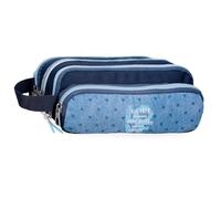 Pepe Jeans Noni denim estuches, bandoleras, azul y rosa, Perfecto para organizar y llevar recogidos los lápices y bolígrafos, varios compartimentos. De Joumma Bags