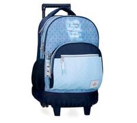 Pepe Jeans Noni Denim Mochila Compact 2 Ruedas Azul 32x43x21 cms Poliéster by Joumma Bags
