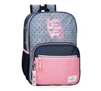 Pepe Jeans Noni Denim Mochila Escolar Multicolor 30x40x12 cms Poliéster 14,4L by Joumma Bags