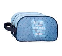 Pepe Jeans Noni Denim Nececer Adaptable Azul 26x16x10 cms Poliéster by Joumma Bags