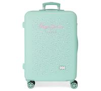 Pepe Jeans Nora Maleta Mediana Azul 46x65x23 cms Rígido 3 kgs Cierre de combinación Lateral ABS 3 kgs 56L by Joumma Bags