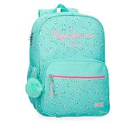 Pepe Jeans Nora Mochila Escolar Adaptable a Carro Azul 30x39x12 cms Poliéster by Joumma Bags
