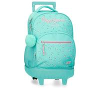 Pepe Jeans Nora Mochila para portátil 15,6" Compact Azul 32x43x21 cms Poliéster by Joumma Bags